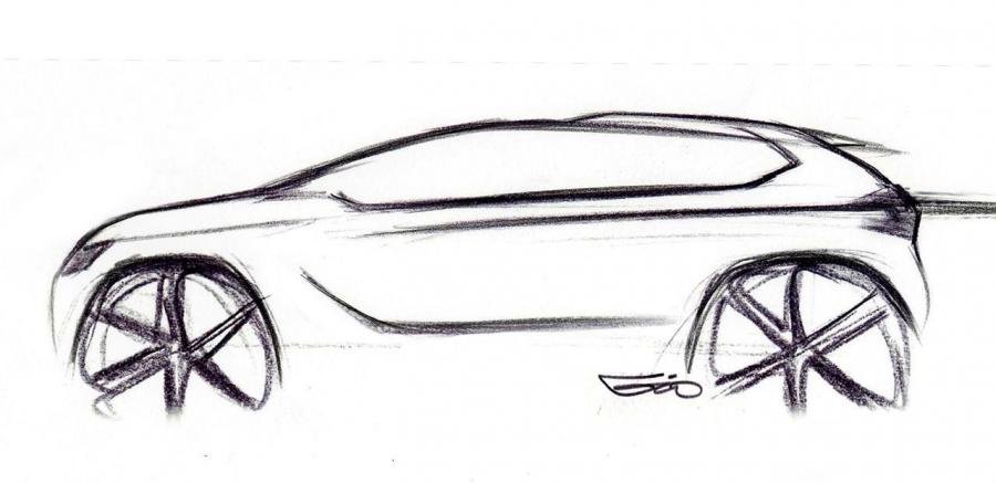 Эскиз Peugeot 2008 Concept 2012 года  (фото 7 из 10)